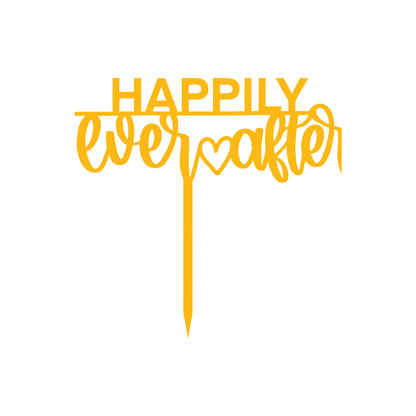 Happily Ever Love After Cake Topper