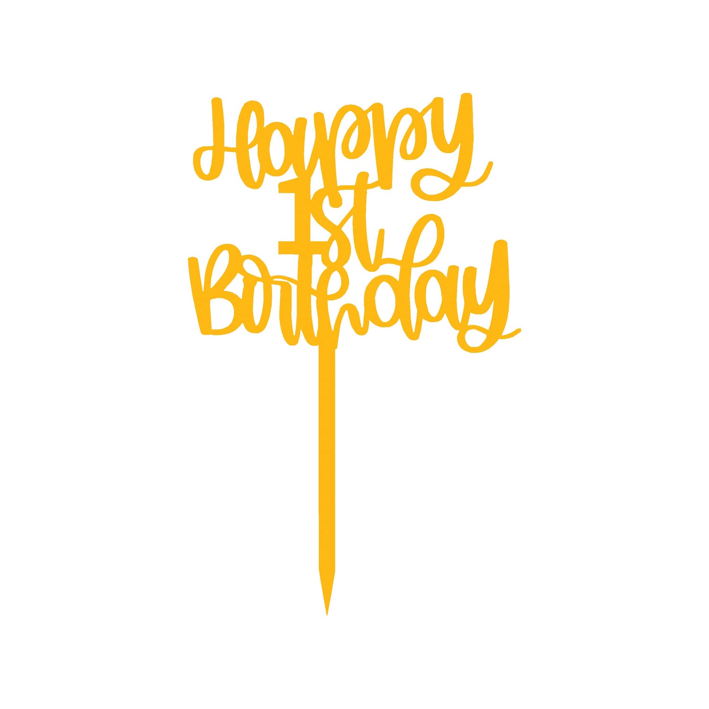 Happy Birthday 2 Cake  Topper