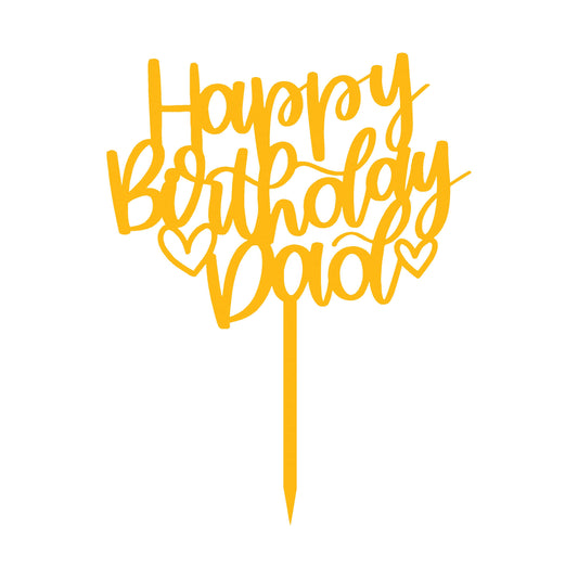 Happy Birthday 3 Cake  Topper