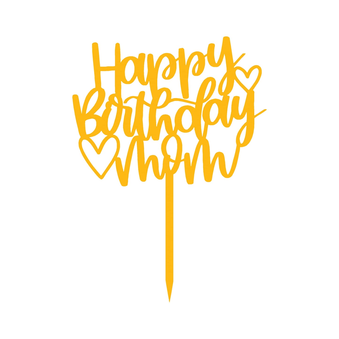 Happy Birthday 4 Cake  Topper