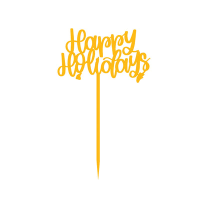 Happy Holiday Cake  Topper
