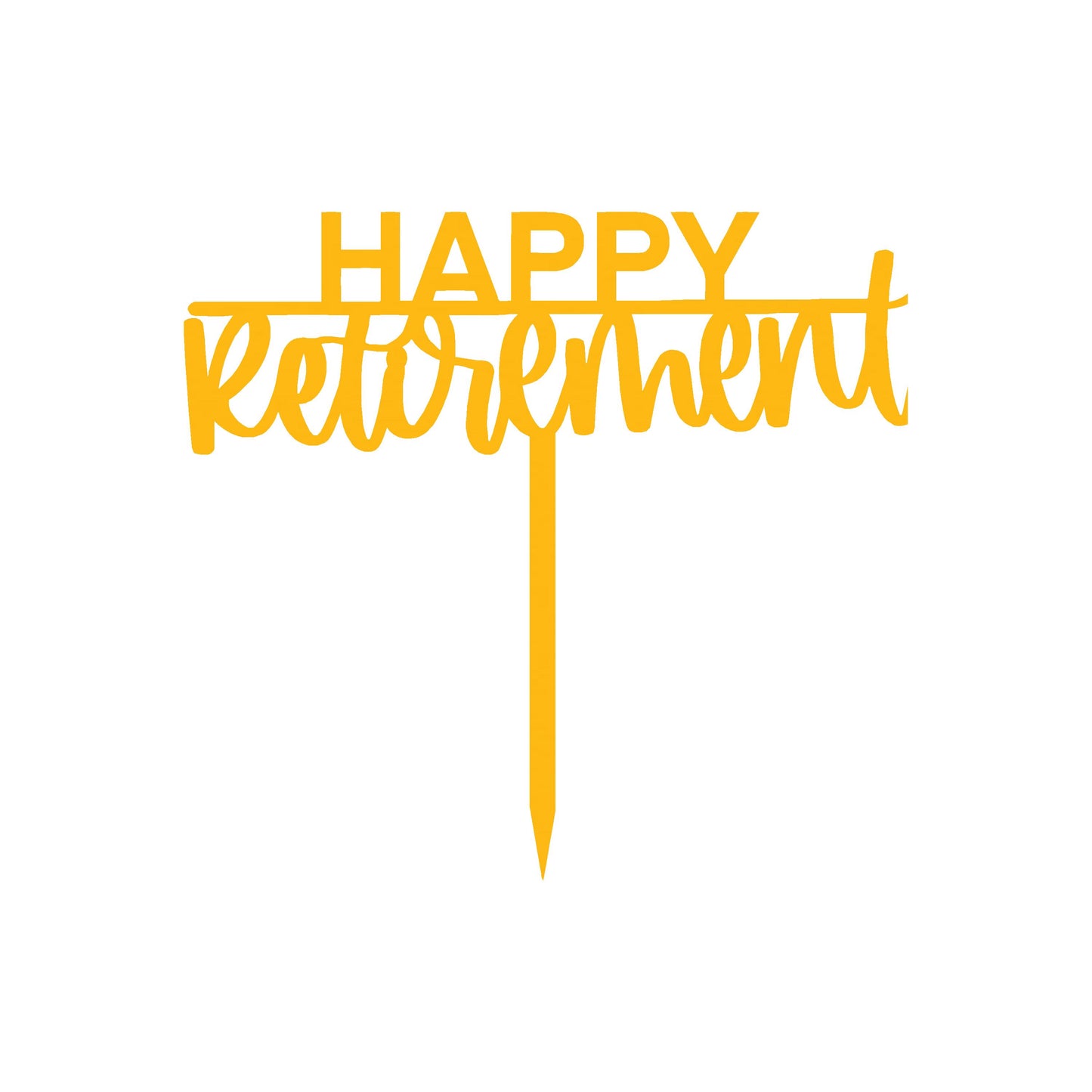 Happy Retirement Cake Topper