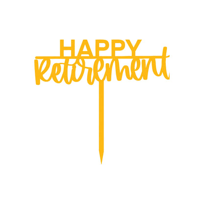 Happy Retirement Cake Topper