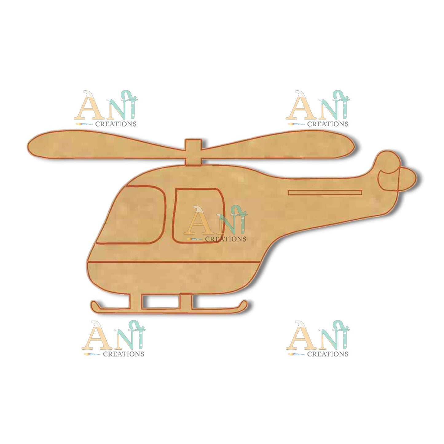 Helicopter 2 MDF Cutout