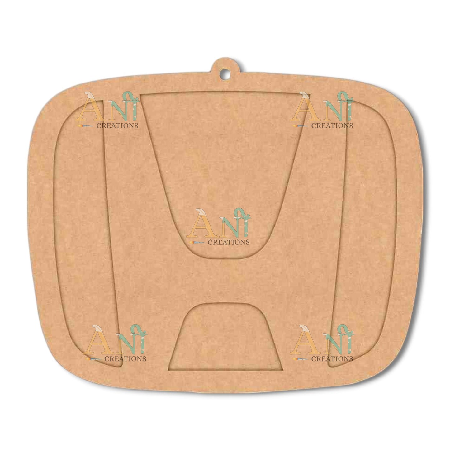 Honda Logo Keychain Cutout MDF Design