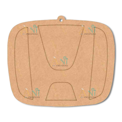 Honda Logo Keychain Cutout MDF Design