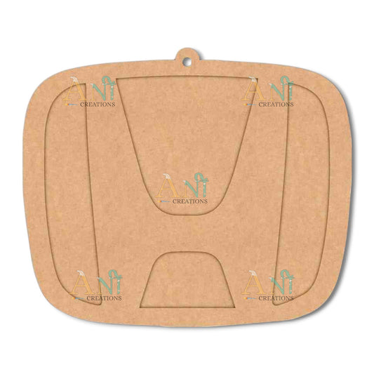 Honda Logo Keychain Cutout MDF Design