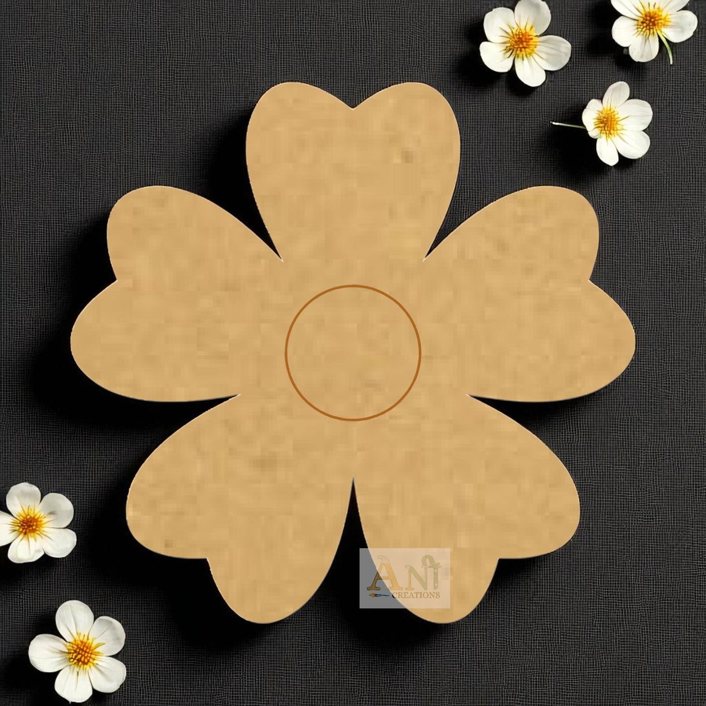 Flower 7 MDF Cutout