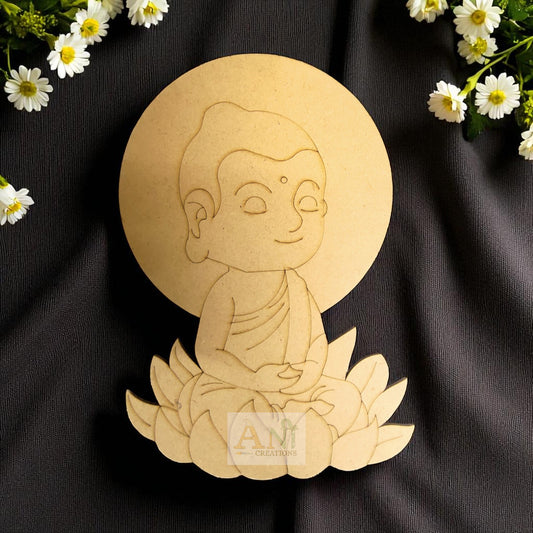 Baby Budhha MDF Cutout