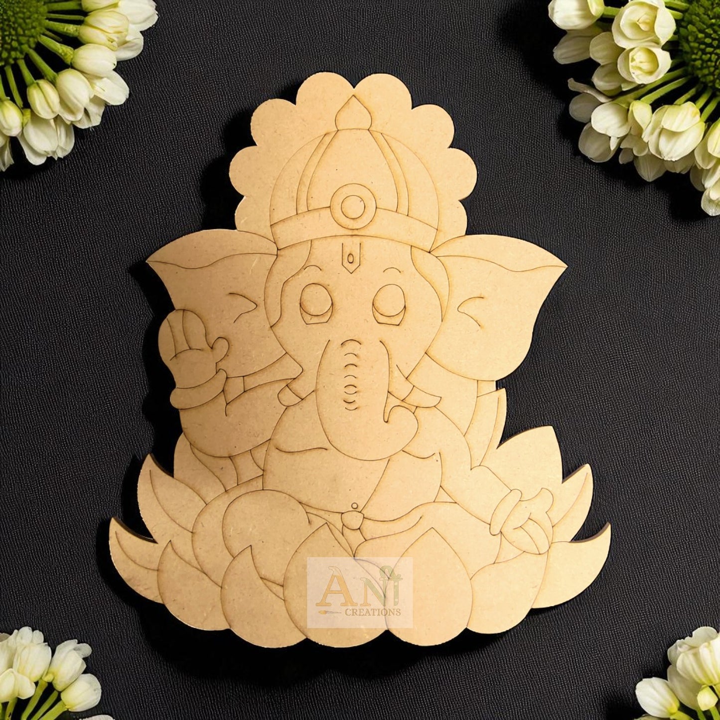 Cute ganesha MDF Cutout