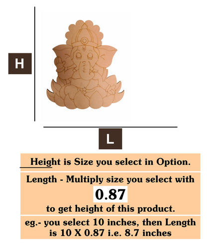 Ganpati ji 2 MDF Cutout