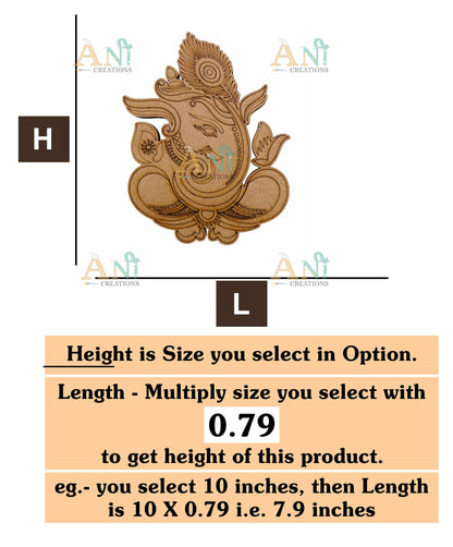 Ganesha 2 MDF Cutout