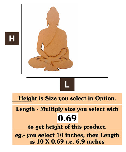 Buddha 2 MDF Cutout