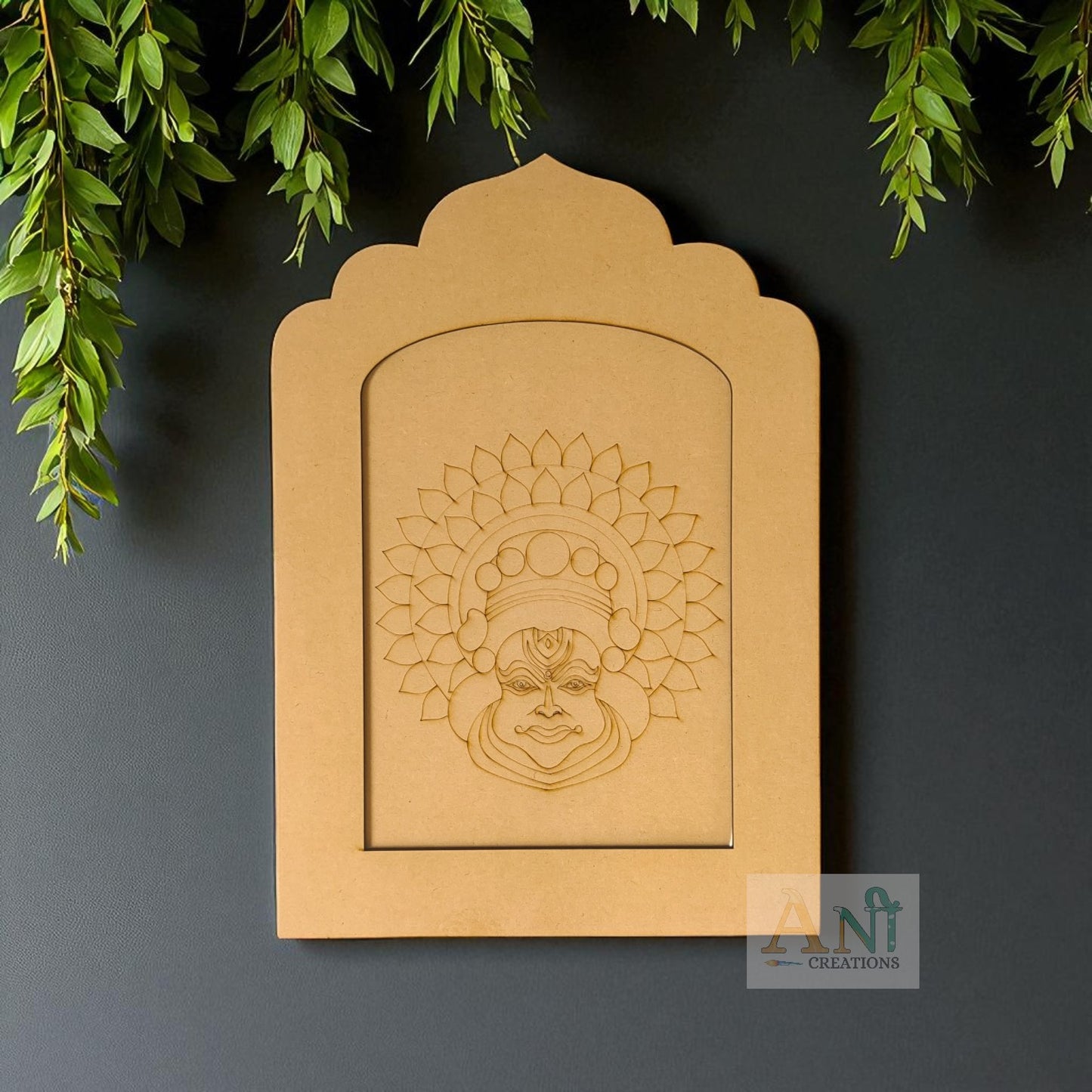 Jharokha premarked kathakali face MDF