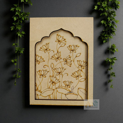 Jharokha premarked lotus MDF