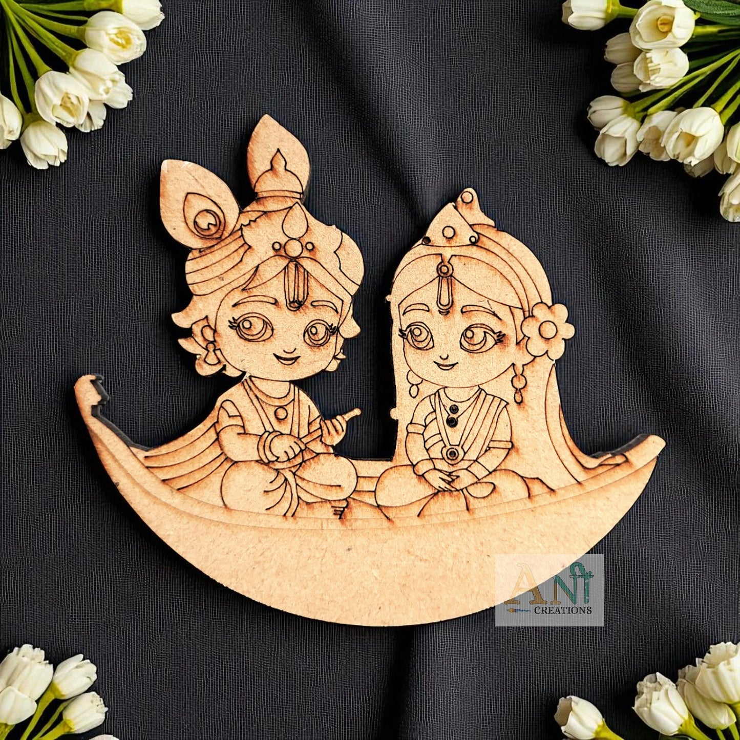 Radha krishna 3 MDF Cutout