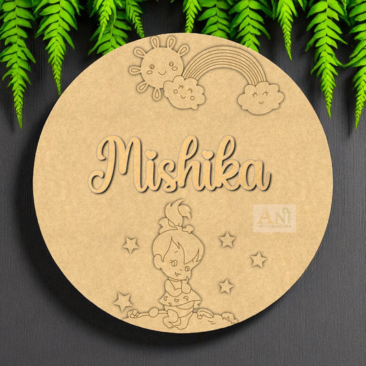 Girl Rainbow Sun Board