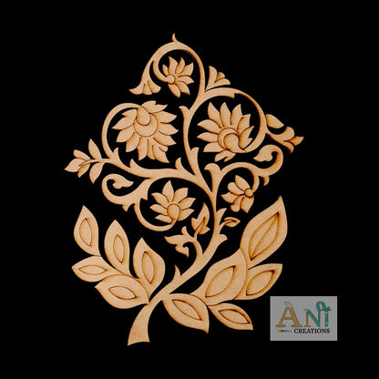 Persian Floral Motif Pre Marked Cutout 5