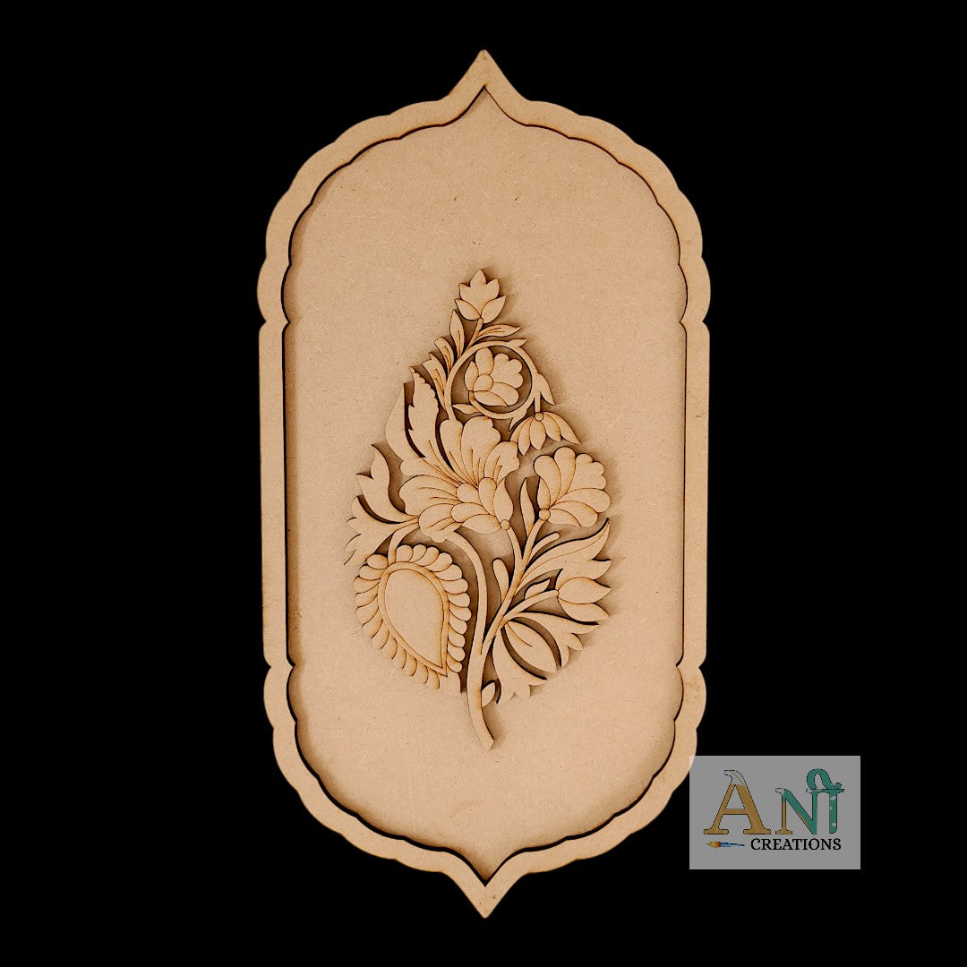 Floral Motif Pre Marked Cutout 4