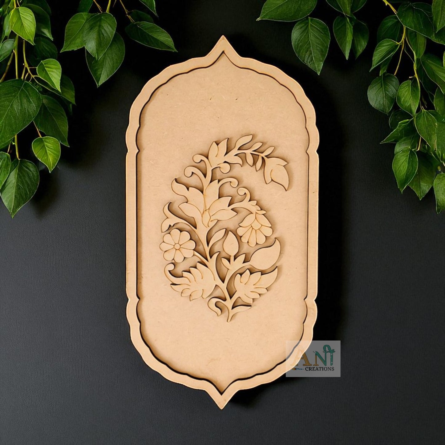 Persian Floral Motif Pre Marked Cutout 4