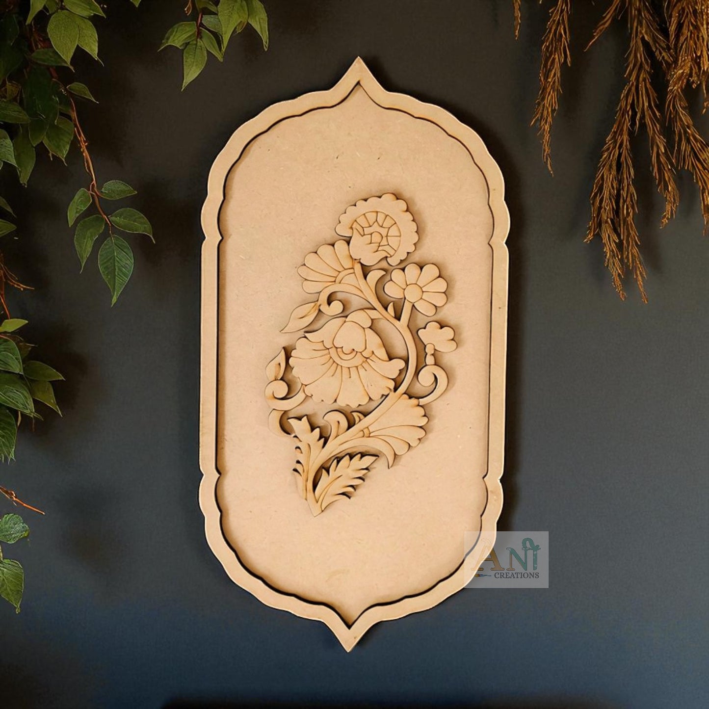 Floral Motif Pre Marked Cutout 5