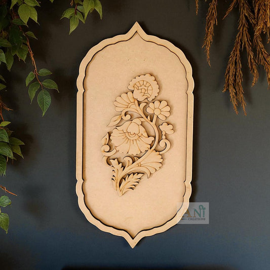 Floral Motif Pre Marked Cutout 5