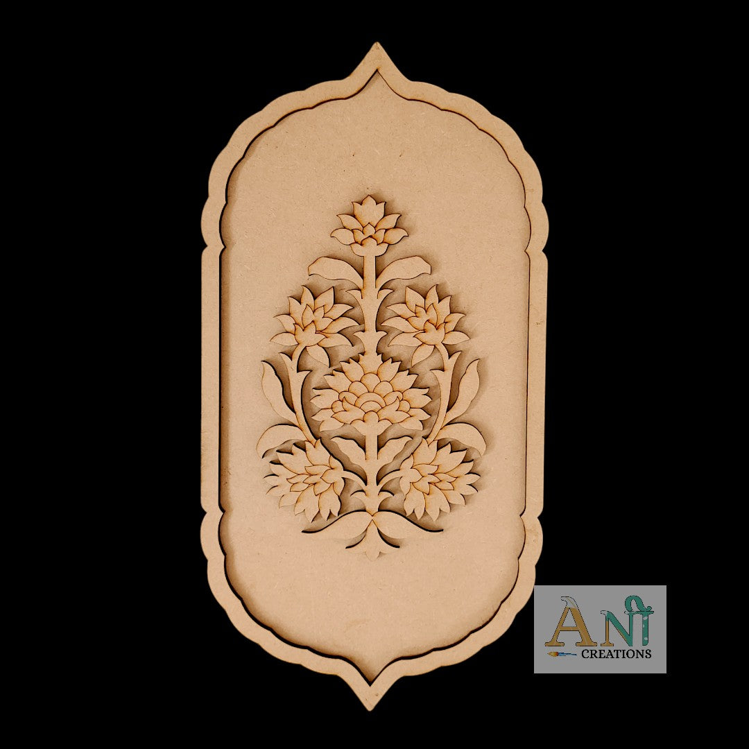 Persian Floral Motif Pre Marked Cutout 5