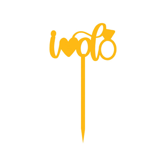 I Love Do Cake Topper