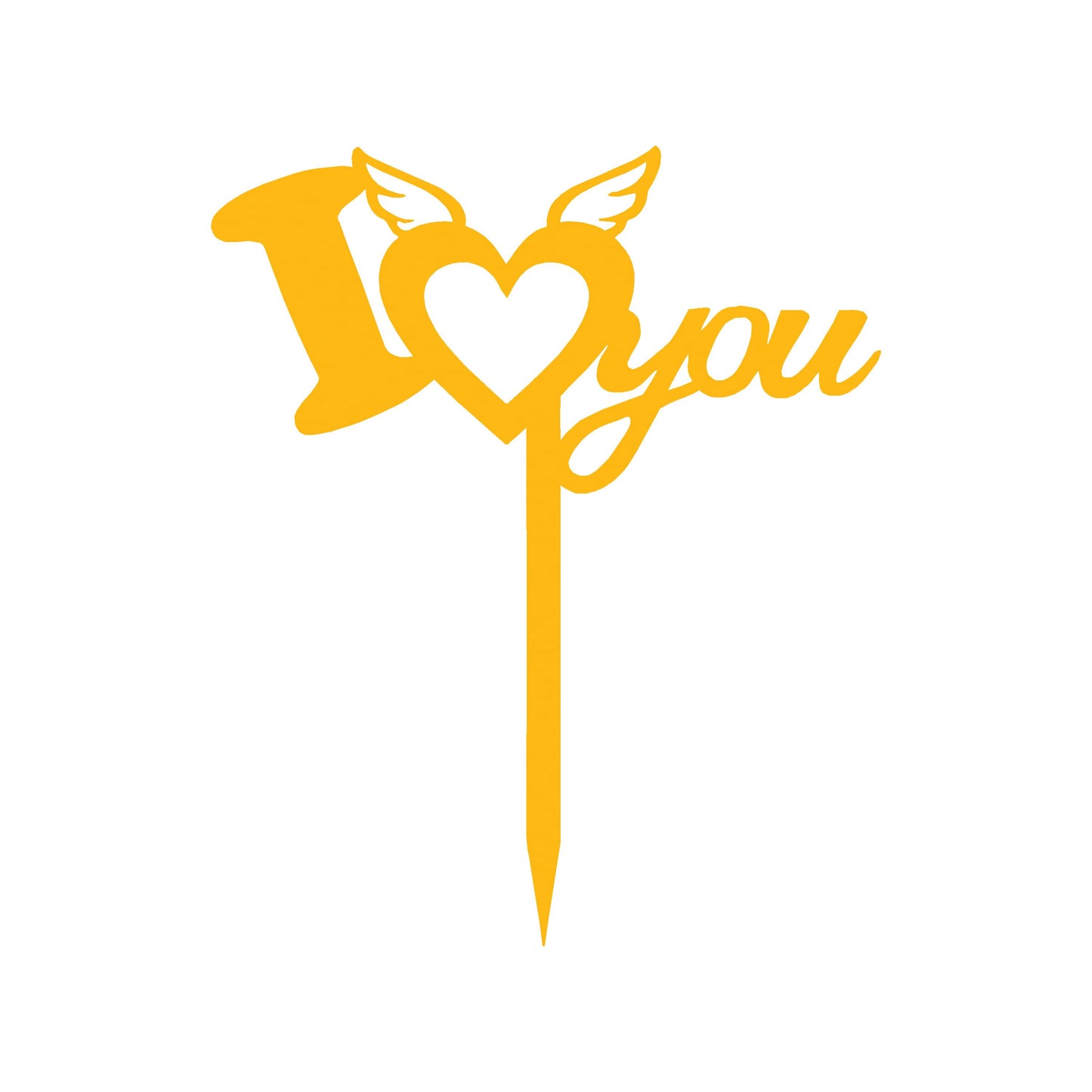 I Love You 4 Cake  Topper