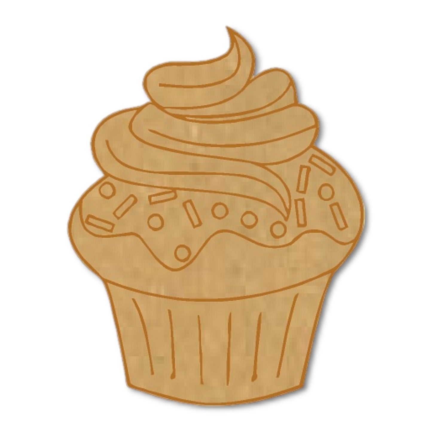 Cupcake  6 MDF Cutout