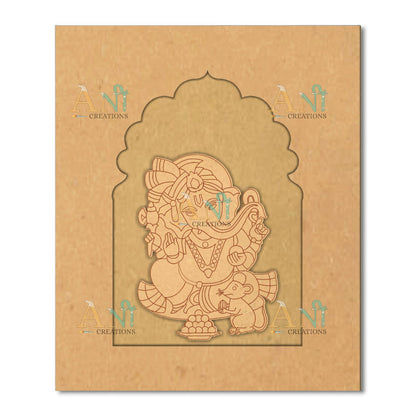 Jharokha with Ganesh ji 1 Mdf Cutout