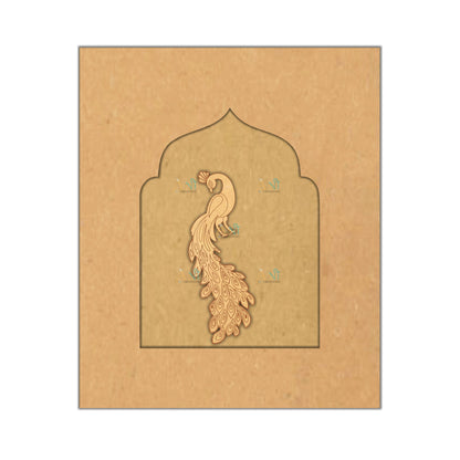 Jharokha with Peacock Mdf Cutout