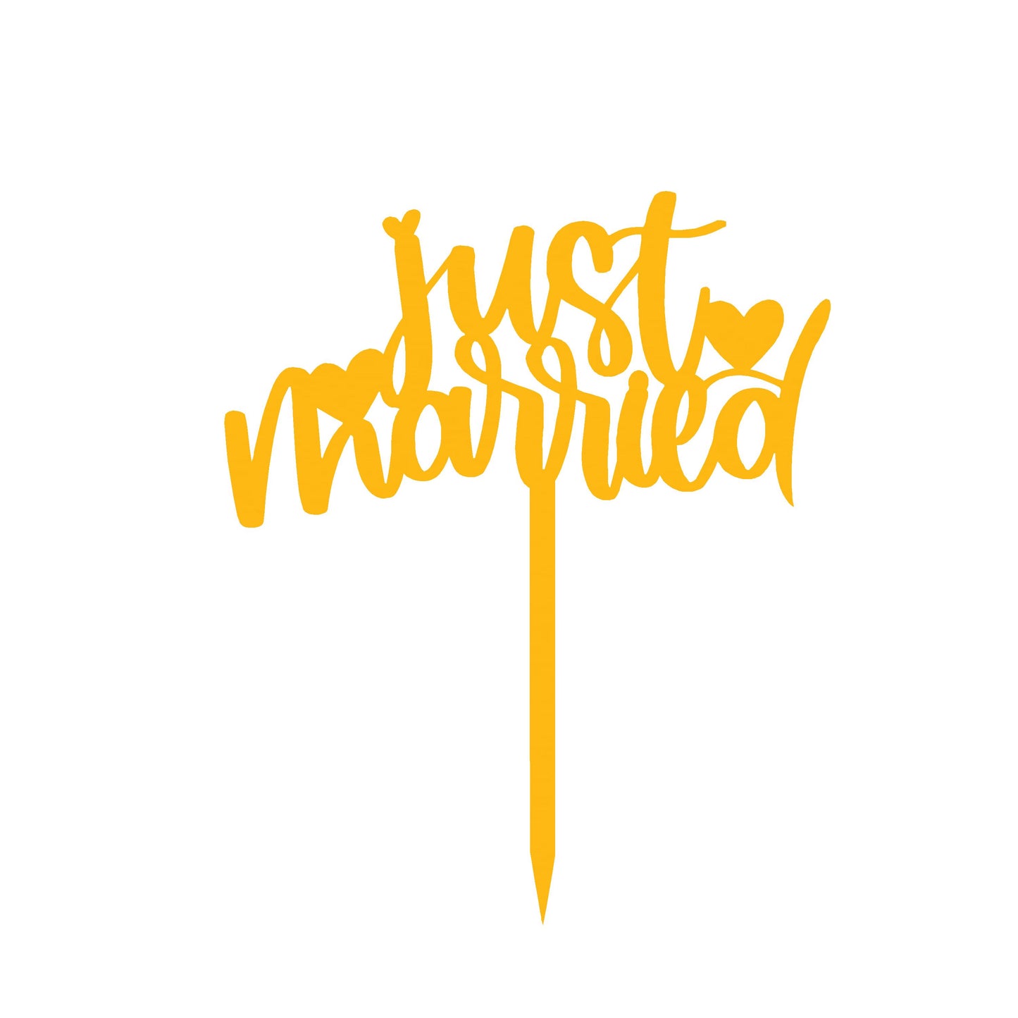 Just Married Cake Topper