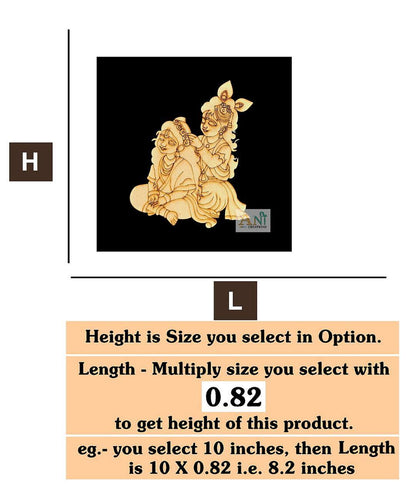 Radha krishna 6 MDF Cutout