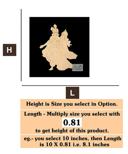 Radha krishna 5 MDF Cutout