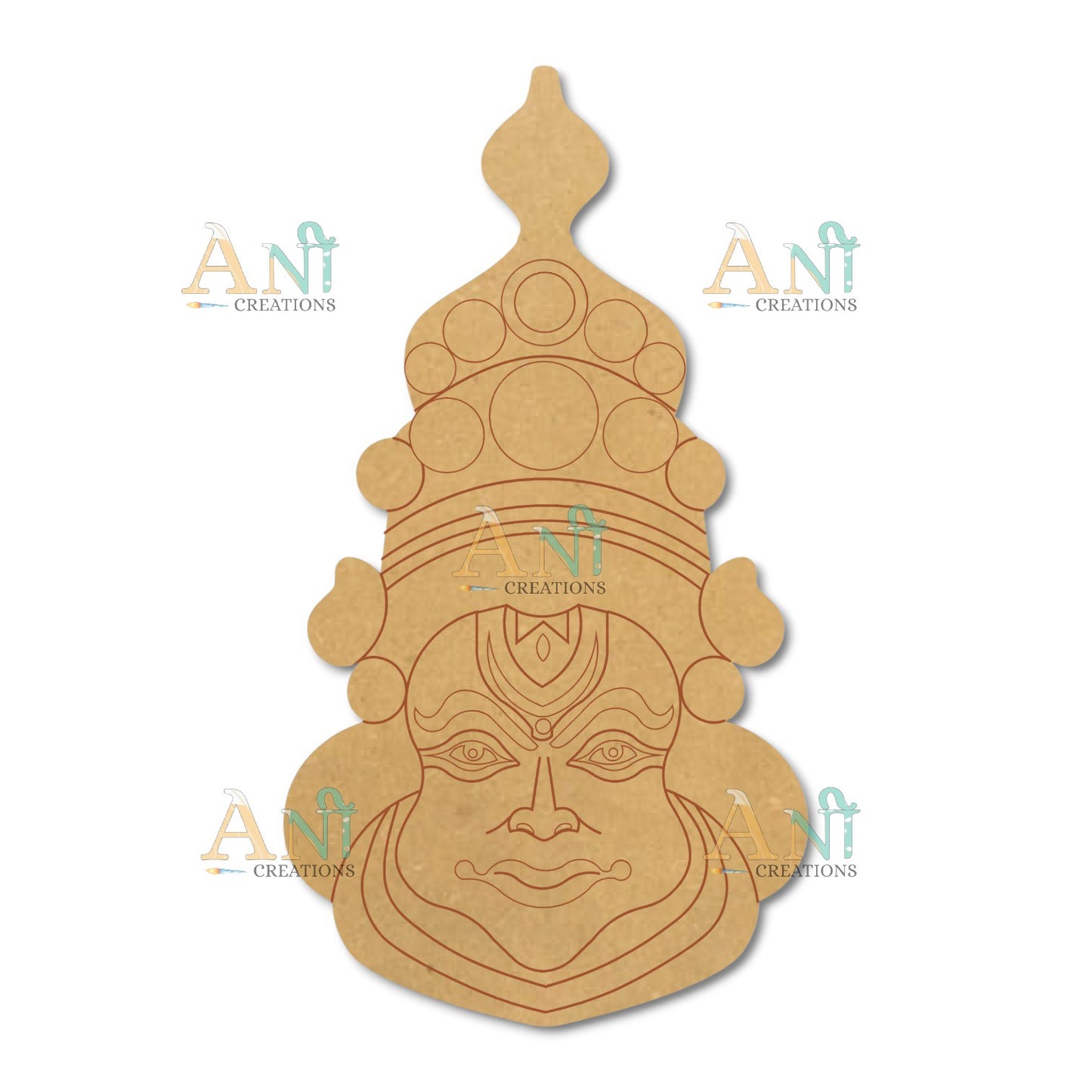 Kathakali MDF Cutout