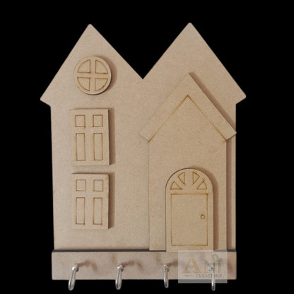3D Hut Keyholder Mdf Cutout 1