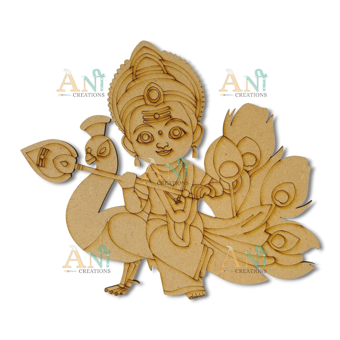 Lord Murugan (Kartikeya) MDF Cutout