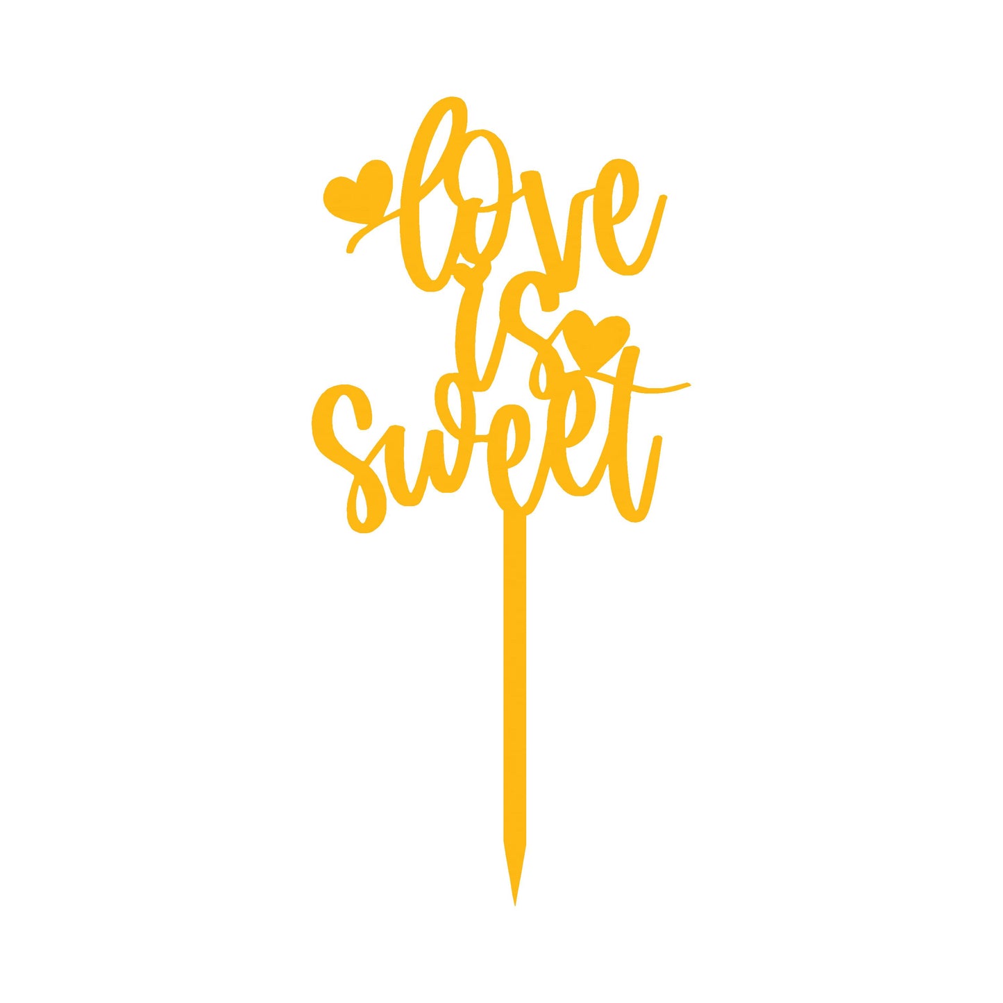Love is Sweet Cake Topper