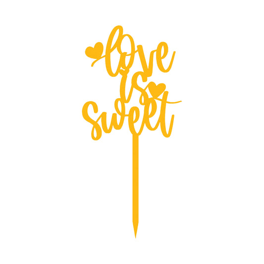 Love is Sweet Cake Topper