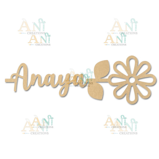 MDF Customized Flower Bookmark 01