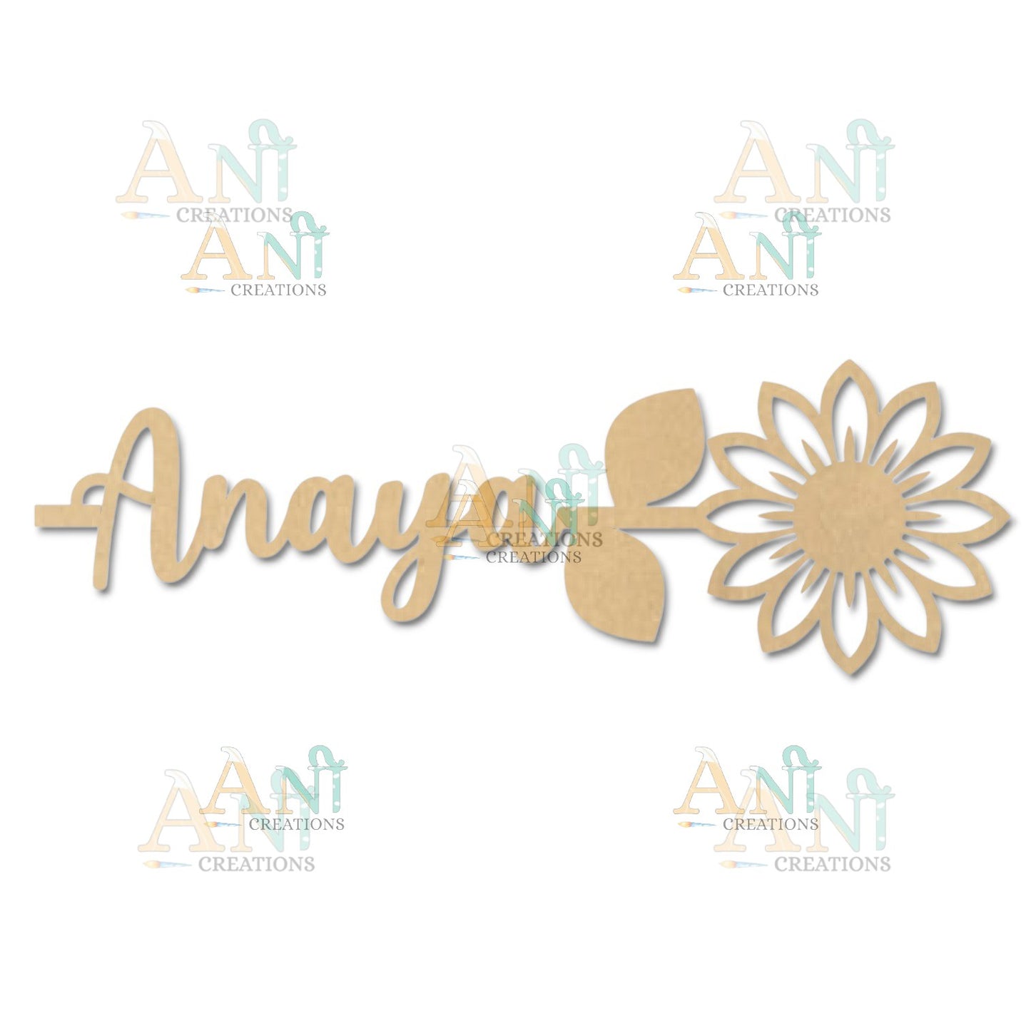 MDF Customized Flower Bookmark 02