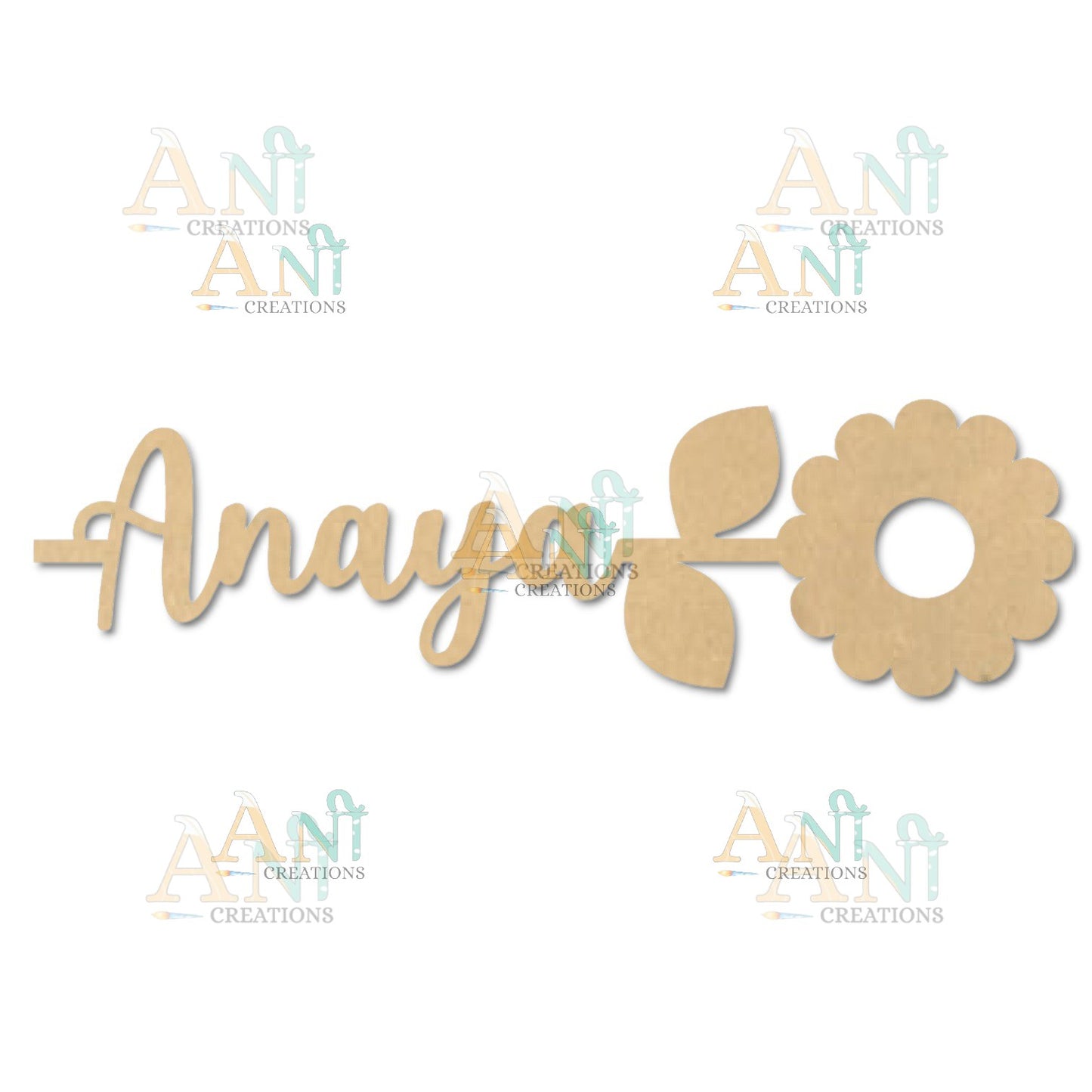 MDF Customized Flower Bookmark 05