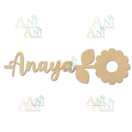 MDF Customized Flower Bookmark 05