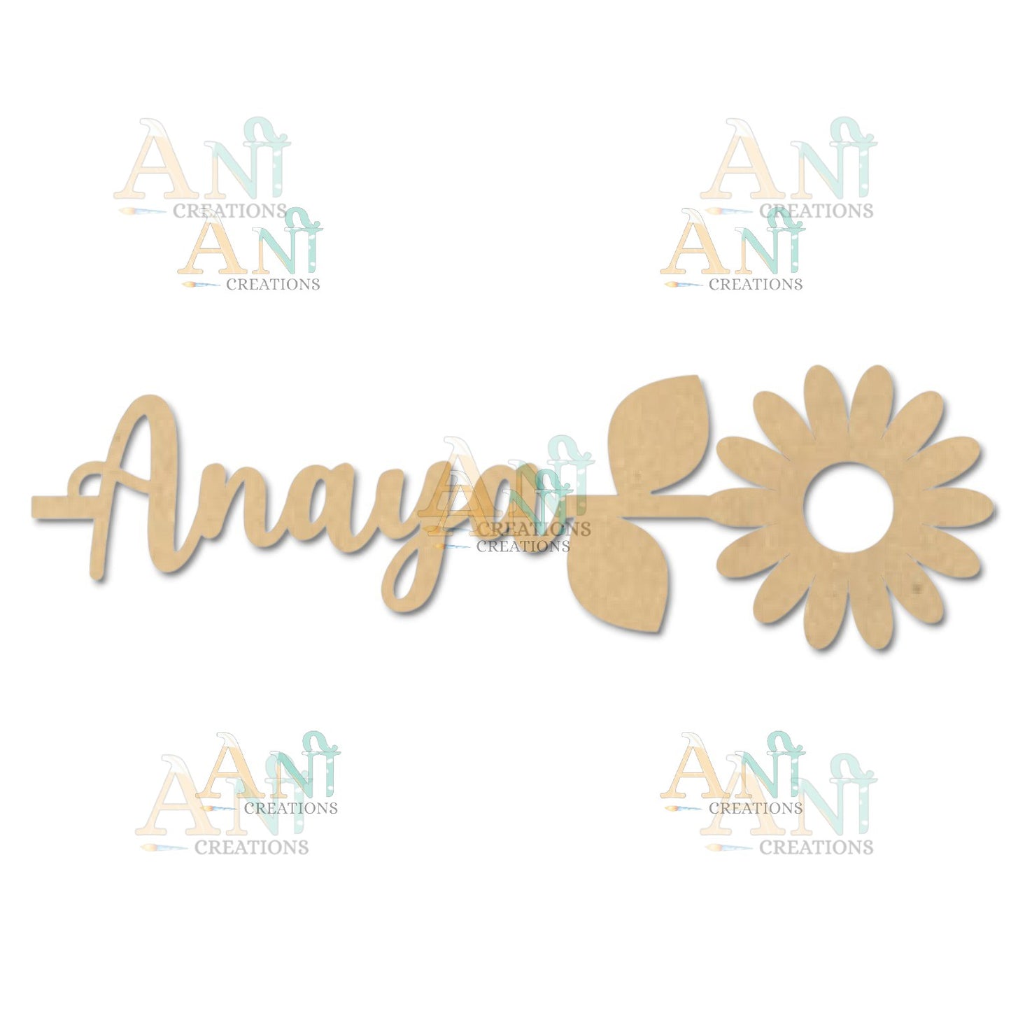 MDF Customized Flower Bookmark 06