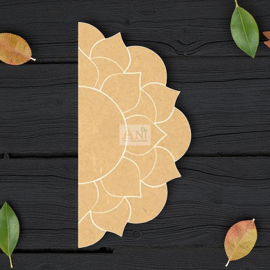 MDF Half Rangoli Base