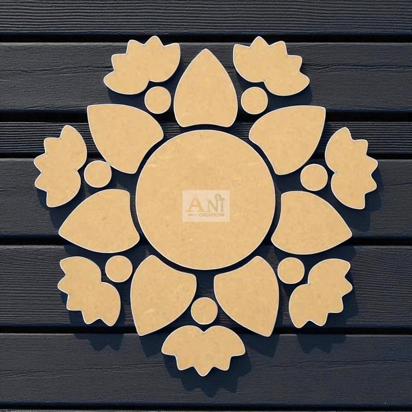 MDF Lotus Rangoli base 1