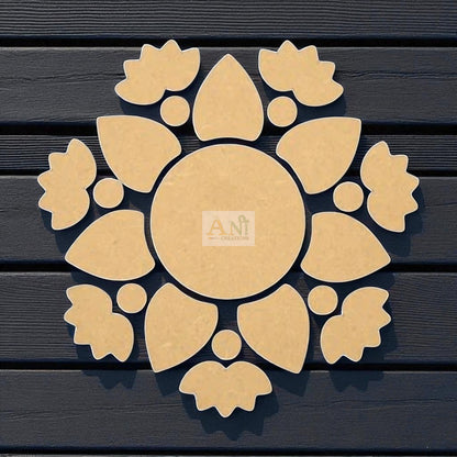 MDF Lotus Rangoli base 1