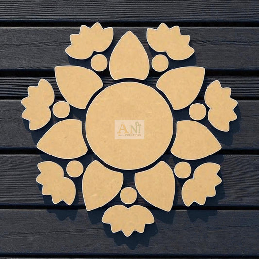 MDF Lotus Rangoli base 1