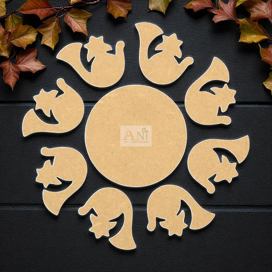 MDF Paisley Rangoli Base